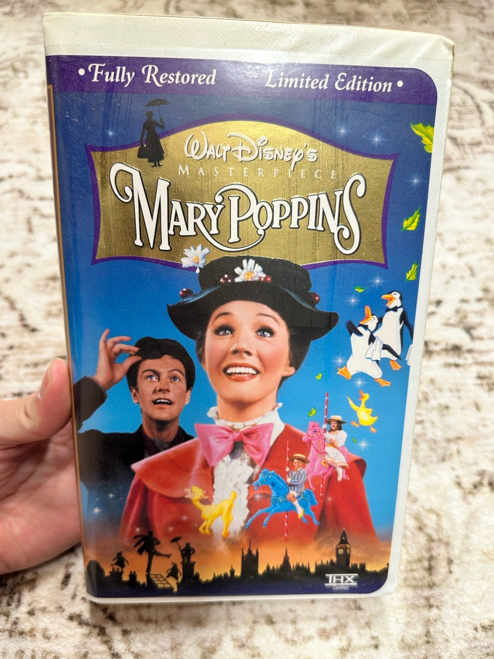 Vintage Fully Restored Mary Poppins VHS – Walt Disney Masterpiece Collection